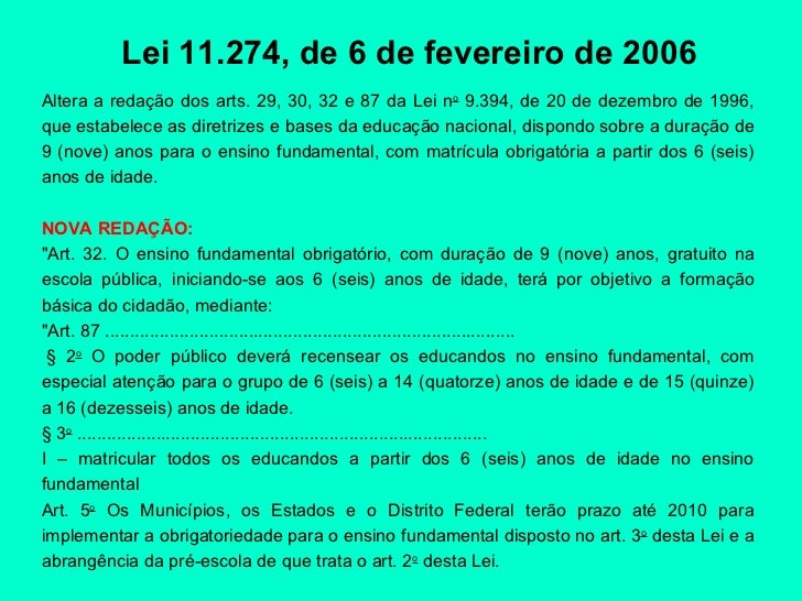 lei 11274 de 2006
